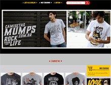 Tablet Screenshot of camisetasmumps.com.br